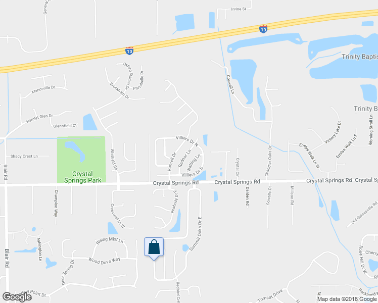 map of restaurants, bars, coffee shops, grocery stores, and more near 616 Radnor Lane in Jacksonville