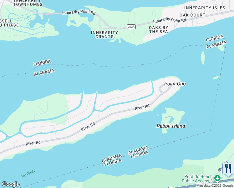 map of restaurants, bars, coffee shops, grocery stores, and more near 32961 Marlin Key Drive in Orange Beach