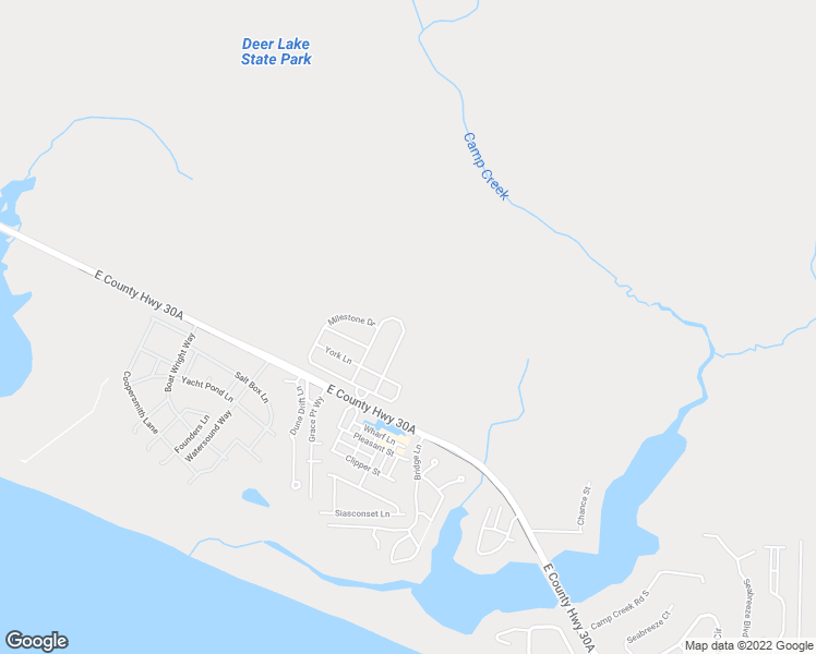 map of restaurants, bars, coffee shops, grocery stores, and more near 128 Pine Lands Loop East in Watersound