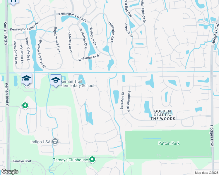 map of restaurants, bars, coffee shops, grocery stores, and more near 2485 Provati Court in Jacksonville