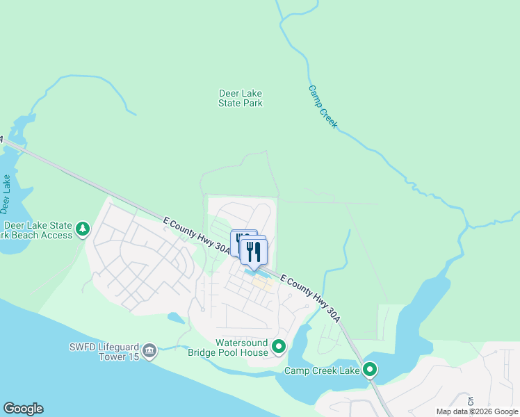 map of restaurants, bars, coffee shops, grocery stores, and more near 111 Pine Lands Loop East in Walton County