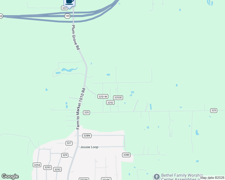 map of restaurants, bars, coffee shops, grocery stores, and more near 196 County Road 3252 in Cleveland
