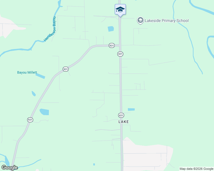 map of restaurants, bars, coffee shops, grocery stores, and more near 16171 Louisiana 431 in Prairieville
