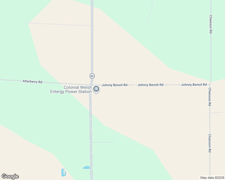 map of restaurants, bars, coffee shops, grocery stores, and more near 12447 Johnny Benoit Road in Welsh