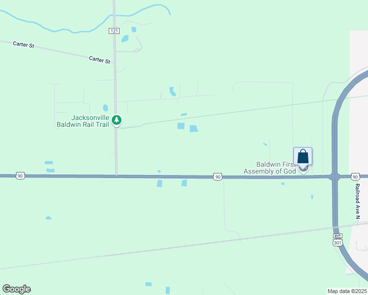 map of restaurants, bars, coffee shops, grocery stores, and more near 17575 West Beaver Street in Jacksonville