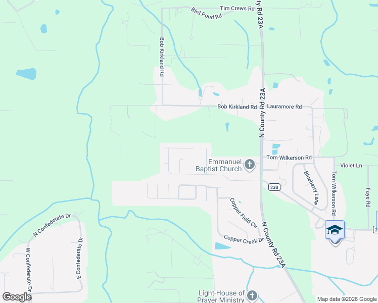 map of restaurants, bars, coffee shops, grocery stores, and more near 6152 Daylilly Road in Macclenny