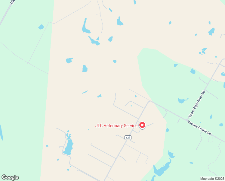 map of restaurants, bars, coffee shops, grocery stores, and more near 948 Upper Elgin River Road in Elgin