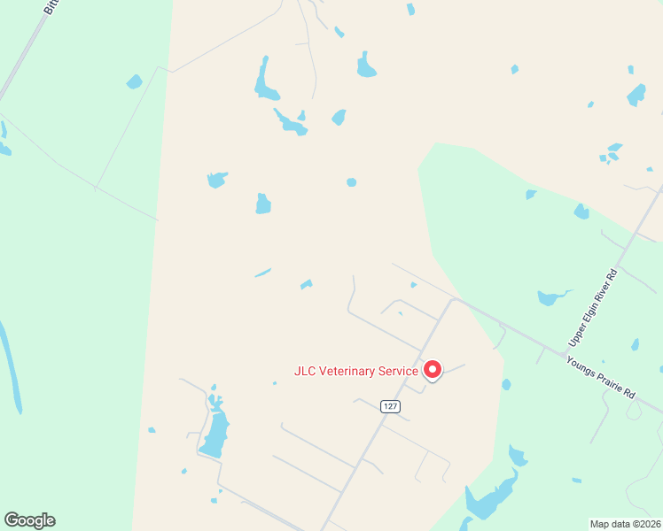 map of restaurants, bars, coffee shops, grocery stores, and more near 948 Upper Elgin River Road in Elgin