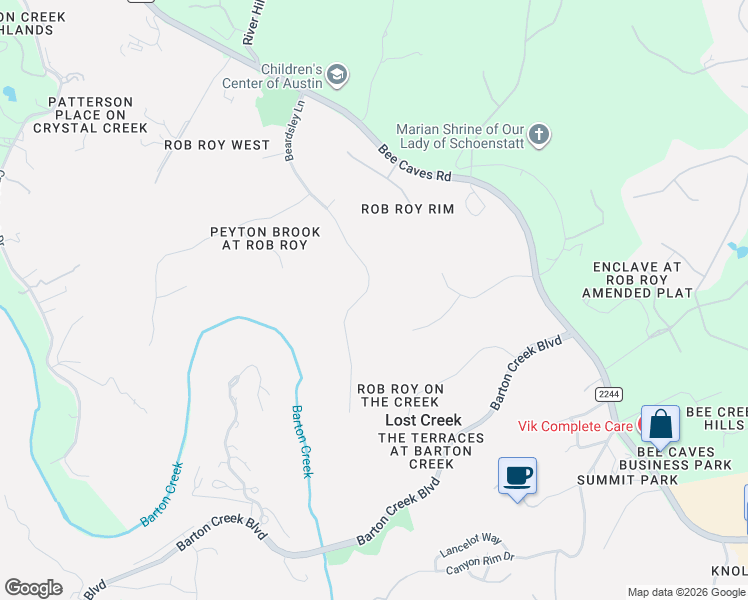 map of restaurants, bars, coffee shops, grocery stores, and more near 531 Beardsley Lane in Austin
