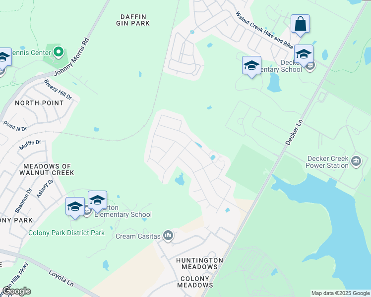 map of restaurants, bars, coffee shops, grocery stores, and more near 7713 City Top Boulevard in Austin