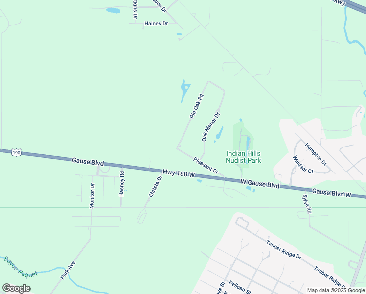 map of restaurants, bars, coffee shops, grocery stores, and more near 100 Pin Oak Drive in Slidell