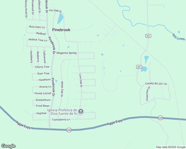 map of restaurants, bars, coffee shops, grocery stores, and more near 8450 Mayhaw Lane in Pinebrook