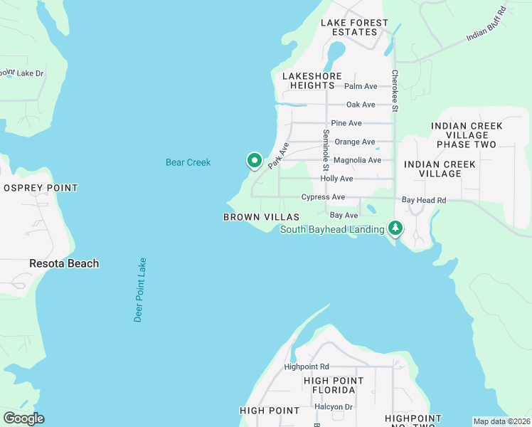 map of restaurants, bars, coffee shops, grocery stores, and more near 4726 Bayhead Rd in Bay