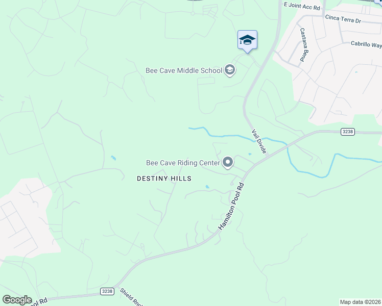 map of restaurants, bars, coffee shops, grocery stores, and more near Unnamed Road in Spicewood
