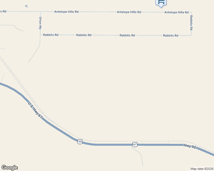 map of restaurants, bars, coffee shops, grocery stores, and more near Antelope Hills Road in Presidio County