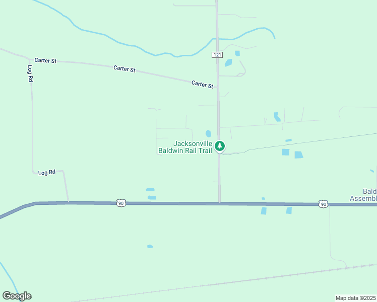 map of restaurants, bars, coffee shops, grocery stores, and more near 18794 Carter Road in Jacksonville