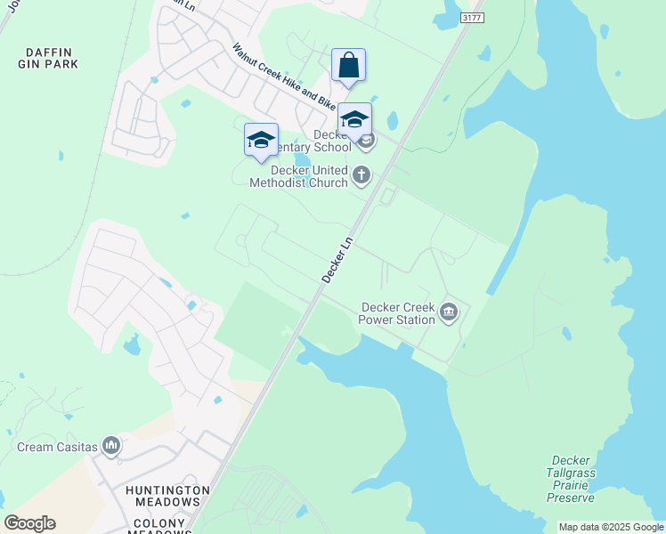 map of restaurants, bars, coffee shops, grocery stores, and more near Farm to Market Road 3177 in Austin