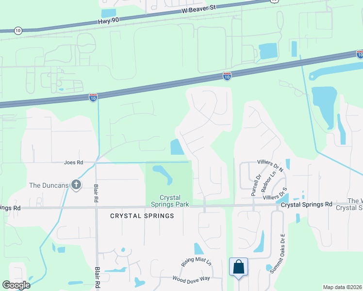 map of restaurants, bars, coffee shops, grocery stores, and more near 10172 Glennfield Court in Jacksonville
