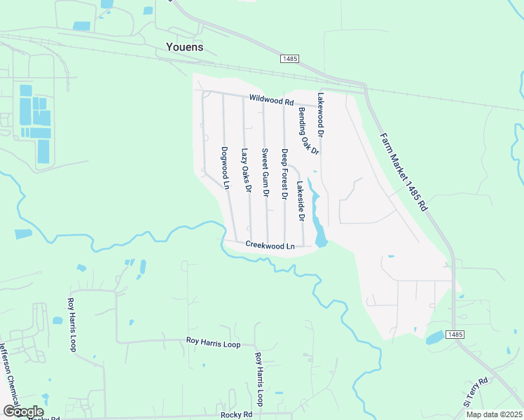 map of restaurants, bars, coffee shops, grocery stores, and more near 9940 Sweet Gum Drive in Conroe