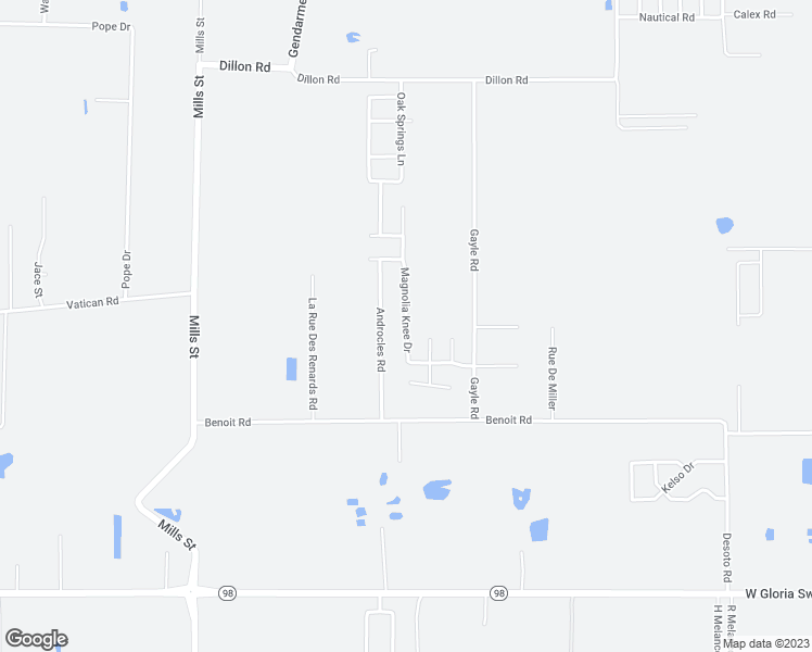 map of restaurants, bars, coffee shops, grocery stores, and more near 308 Magnolia Knee Drive in Carencro