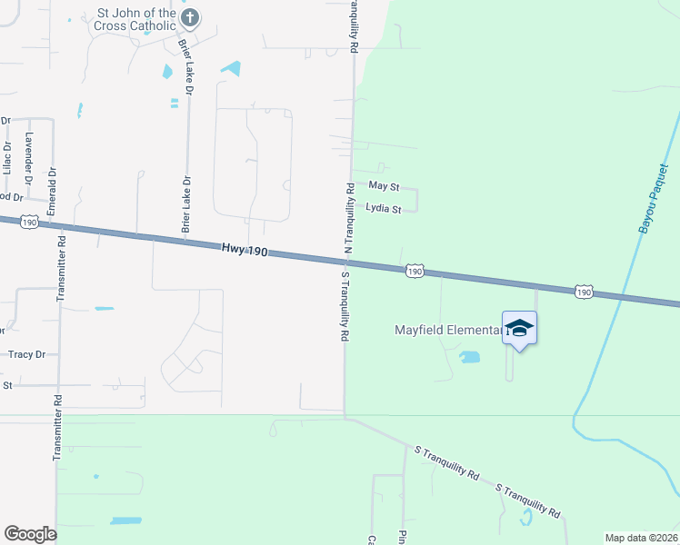map of restaurants, bars, coffee shops, grocery stores, and more near 31142 U.S. 190 in Lacombe