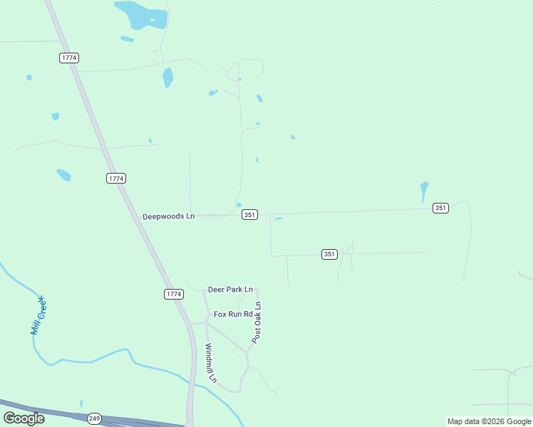 map of restaurants, bars, coffee shops, grocery stores, and more near 11124 County Road 351 in Plantersville