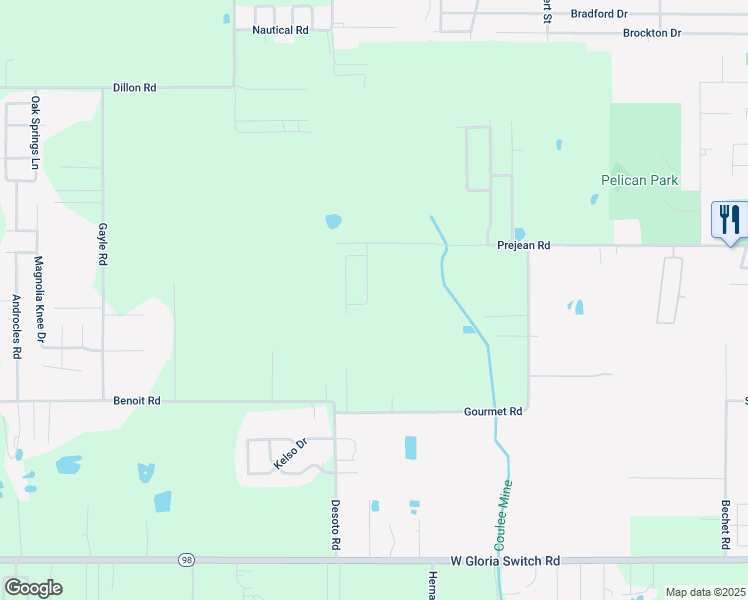 map of restaurants, bars, coffee shops, grocery stores, and more near 311 Sunflower Estates Lane in Carencro
