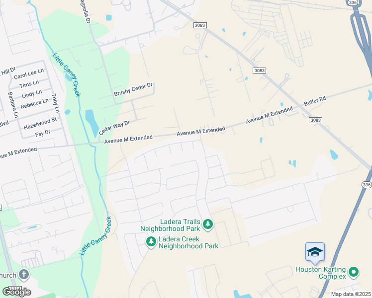 map of restaurants, bars, coffee shops, grocery stores, and more near 2894 Avenue M Extension in Conroe