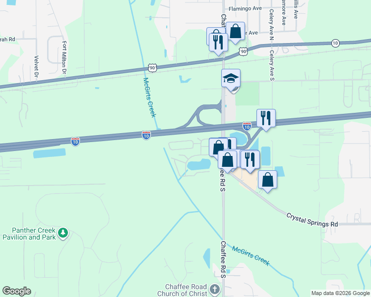 map of restaurants, bars, coffee shops, grocery stores, and more near 53 West Slash Pine Circle in Jacksonville