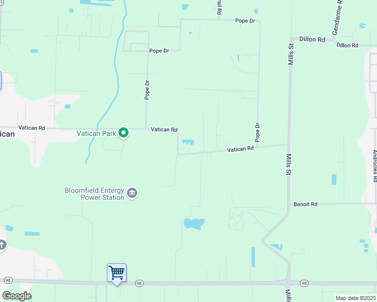 map of restaurants, bars, coffee shops, grocery stores, and more near 330 Vatican Road in Carencro