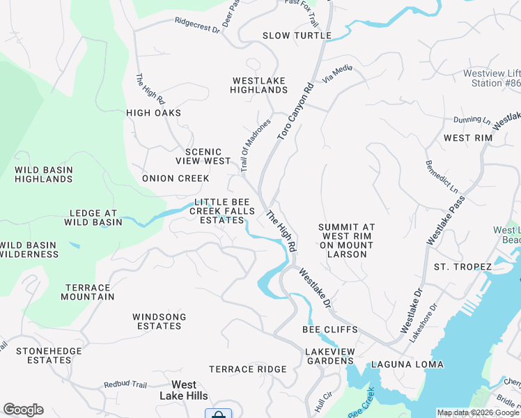 map of restaurants, bars, coffee shops, grocery stores, and more near 701 The High Road in Austin