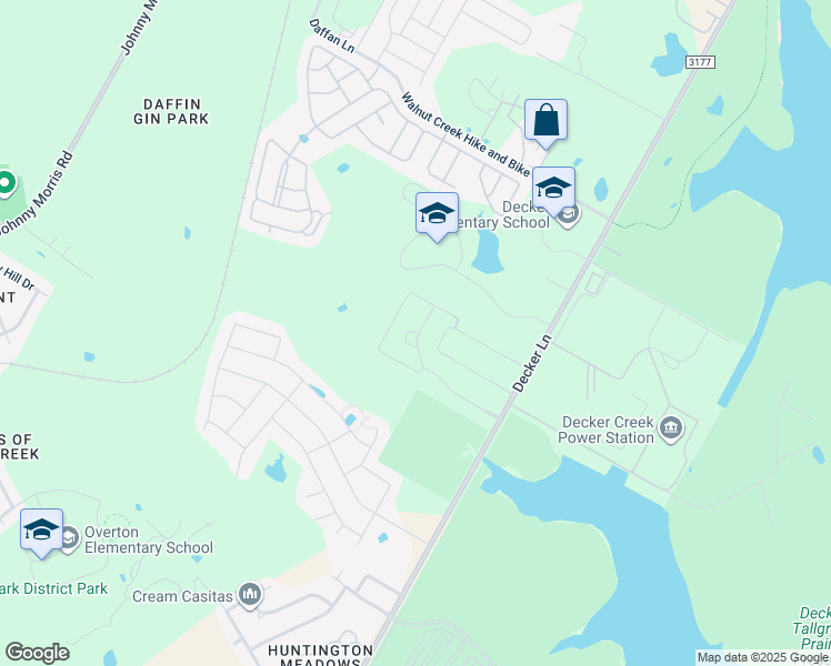 map of restaurants, bars, coffee shops, grocery stores, and more near 8000 Decker Lane in Austin