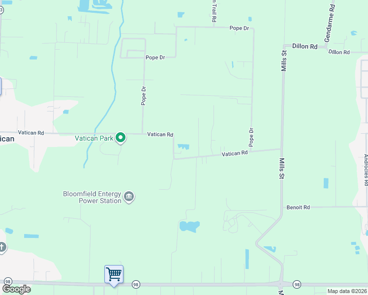 map of restaurants, bars, coffee shops, grocery stores, and more near 330 Vatican Road in Carencro