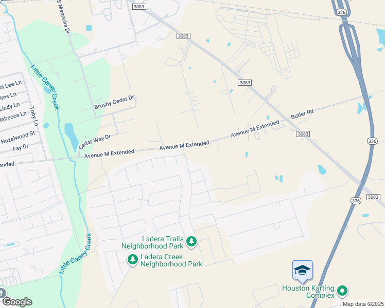map of restaurants, bars, coffee shops, grocery stores, and more near 2894 Avenue M Extension in Conroe