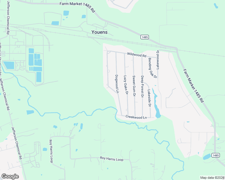 map of restaurants, bars, coffee shops, grocery stores, and more near 9940 Magnolia Drive in Conroe