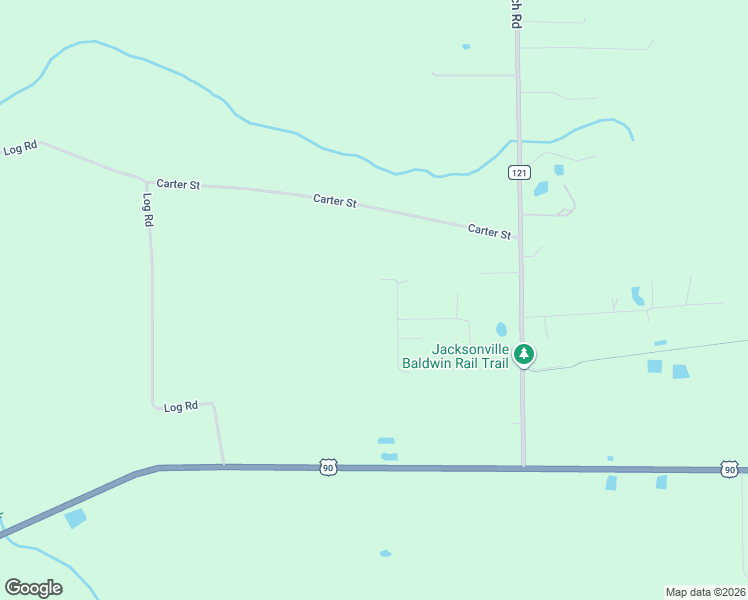 map of restaurants, bars, coffee shops, grocery stores, and more near 2493 Canal Road in Baldwin