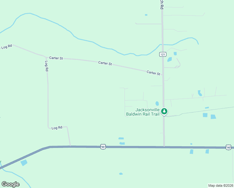 map of restaurants, bars, coffee shops, grocery stores, and more near 2493 Canal Road in Baldwin