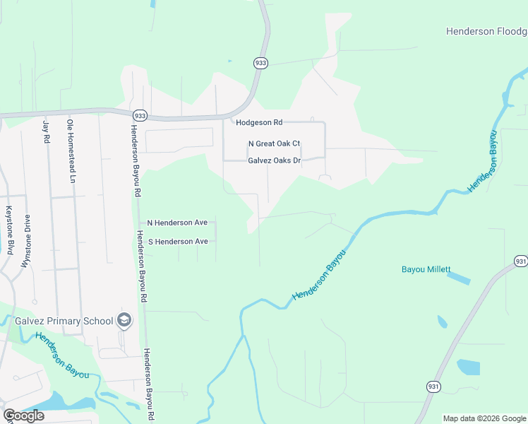 map of restaurants, bars, coffee shops, grocery stores, and more near 16364 Newman Nickens Road in Prairieville