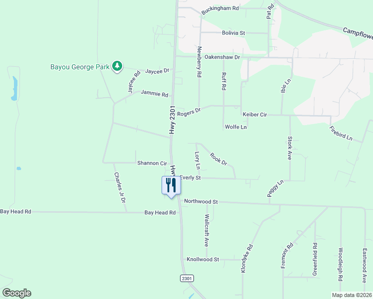map of restaurants, bars, coffee shops, grocery stores, and more near 8817 Lory Lane in Youngstown
