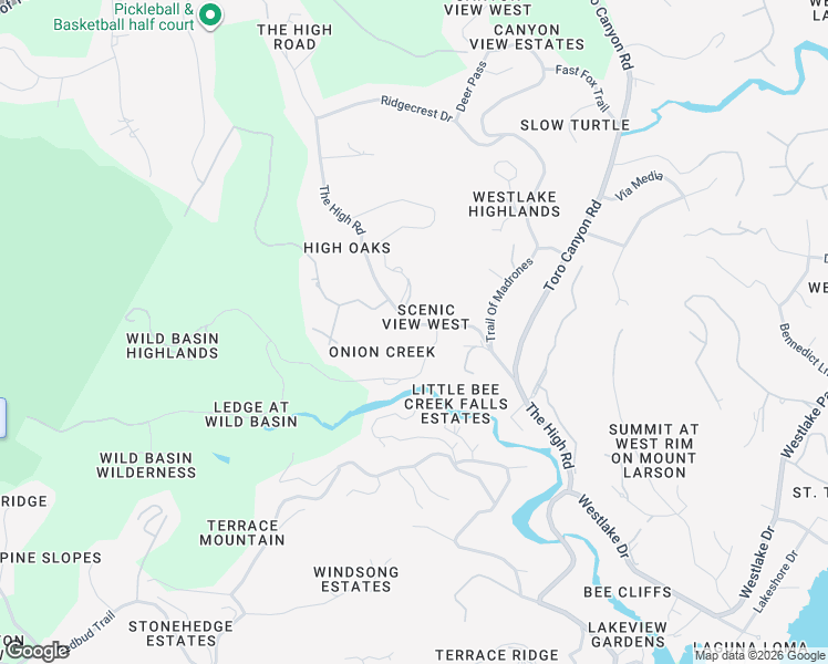 map of restaurants, bars, coffee shops, grocery stores, and more near 1004 The High Road in Austin