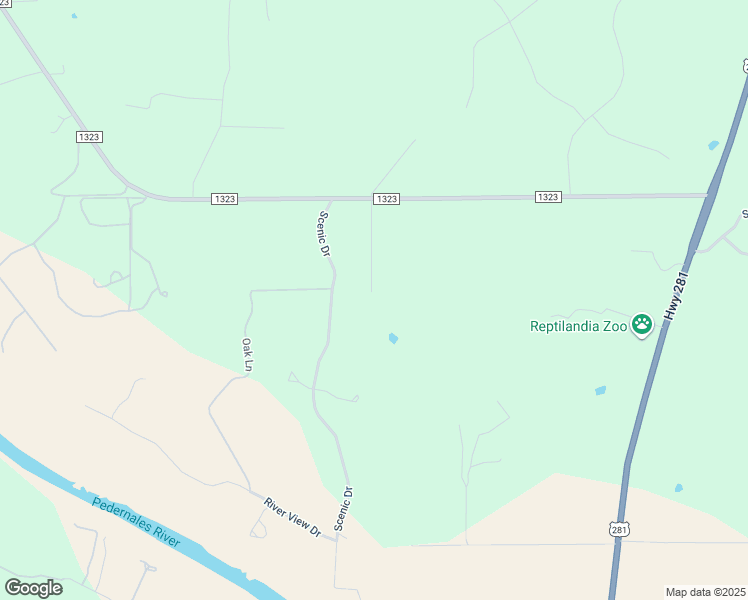 map of restaurants, bars, coffee shops, grocery stores, and more near 961 Ranch Road 1323 in Johnson City