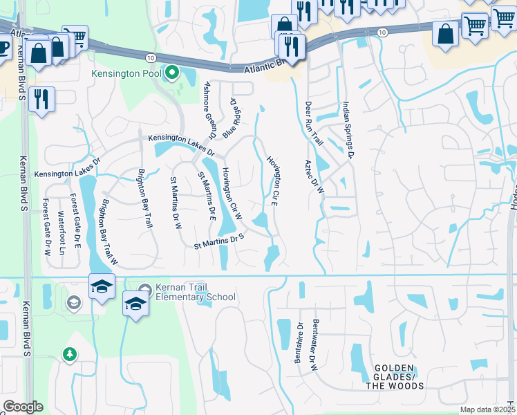 map of restaurants, bars, coffee shops, grocery stores, and more near 2081 Magnus Lane in Jacksonville