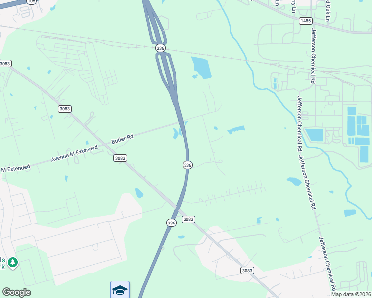 map of restaurants, bars, coffee shops, grocery stores, and more near 3802-3910 South Loop 336 in Conroe