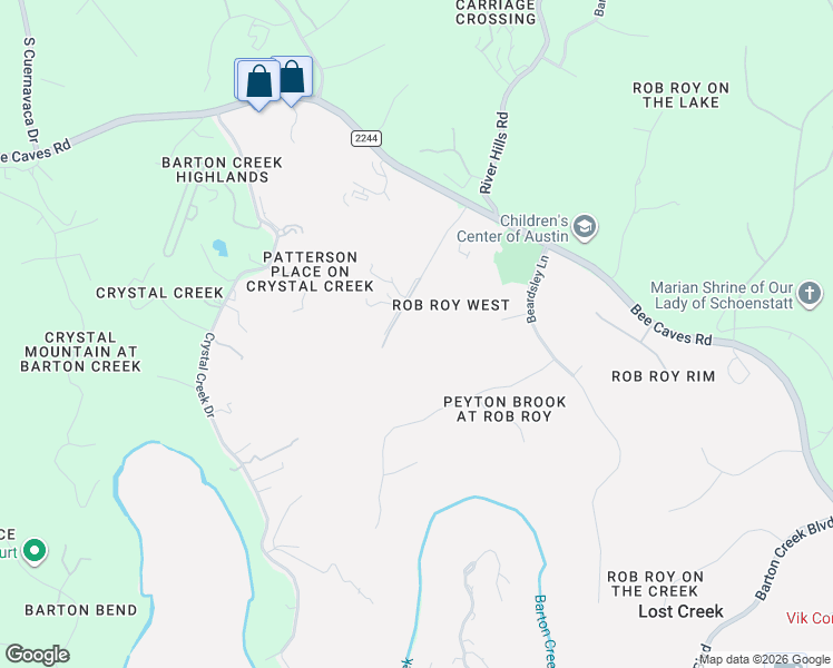 map of restaurants, bars, coffee shops, grocery stores, and more near 421 Grace Lane in Austin