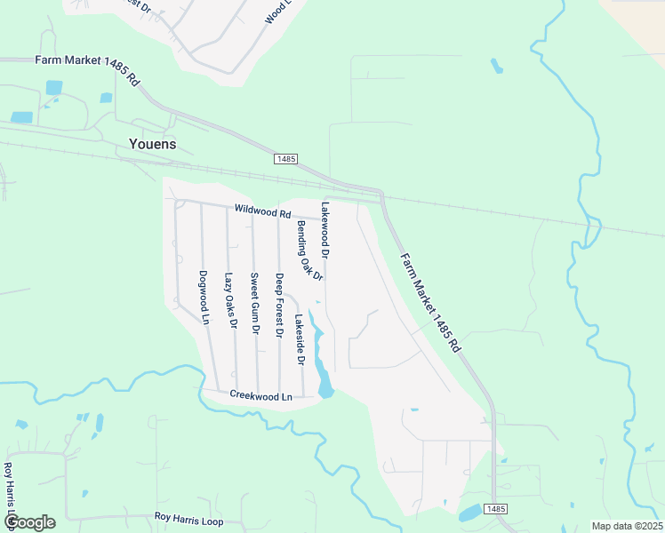 map of restaurants, bars, coffee shops, grocery stores, and more near 9791 Lakewood Drive in Conroe