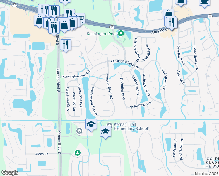 map of restaurants, bars, coffee shops, grocery stores, and more near 1445 Millcoe Road in Jacksonville