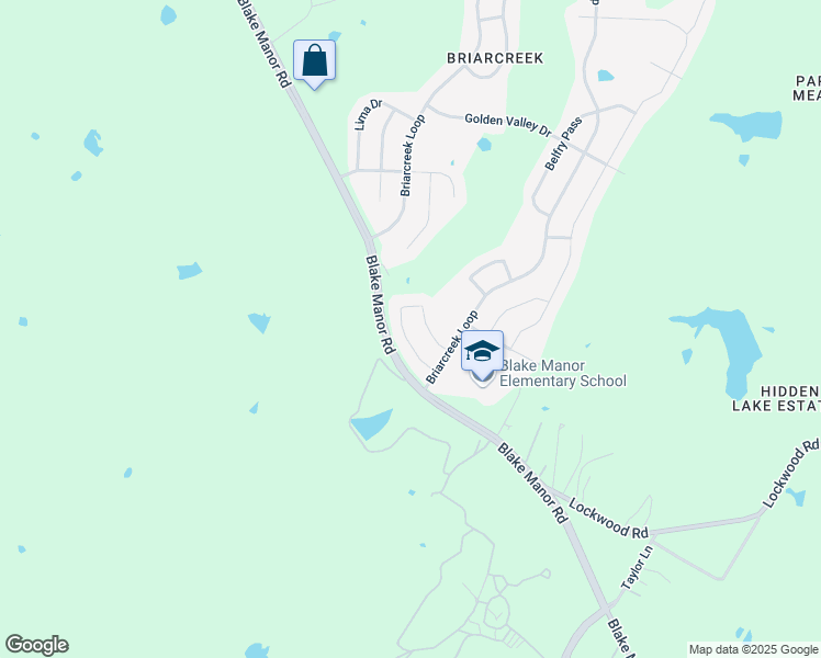 map of restaurants, bars, coffee shops, grocery stores, and more near 18020 Ryegate Drive in Manor