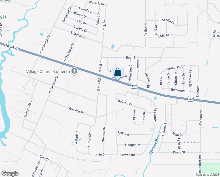 map of restaurants, bars, coffee shops, grocery stores, and more near 29206 Jackson Drive in Lacombe