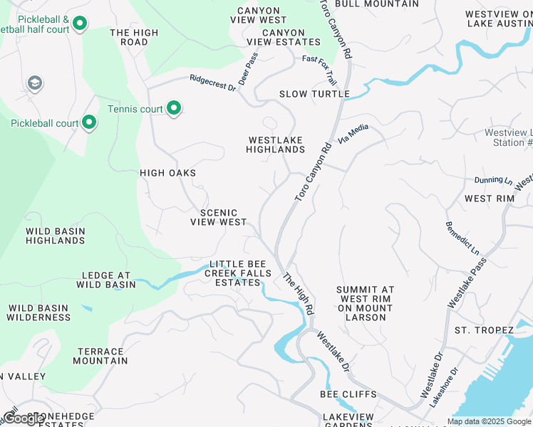map of restaurants, bars, coffee shops, grocery stores, and more near 2100 Trail of the Madrones in Austin