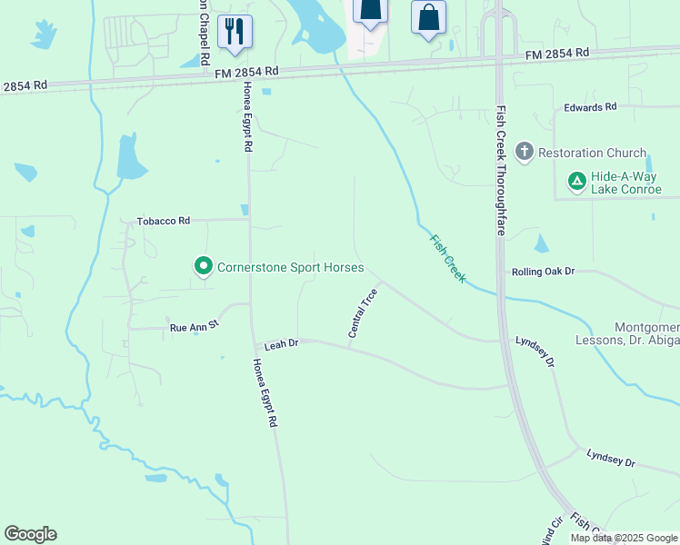 map of restaurants, bars, coffee shops, grocery stores, and more near 100 Central Trce in Montgomery